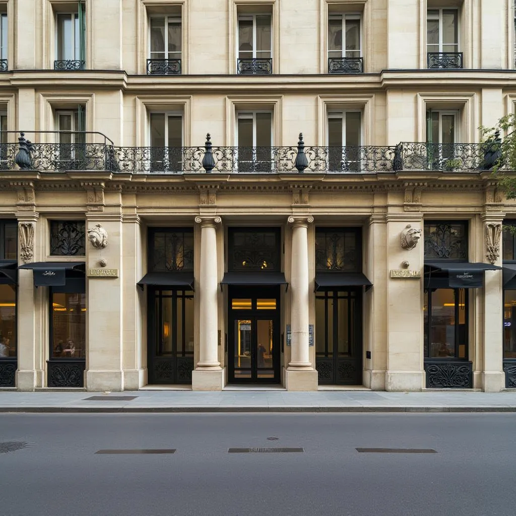 Façade de bureau sur l'Avenue de l'Opéra
